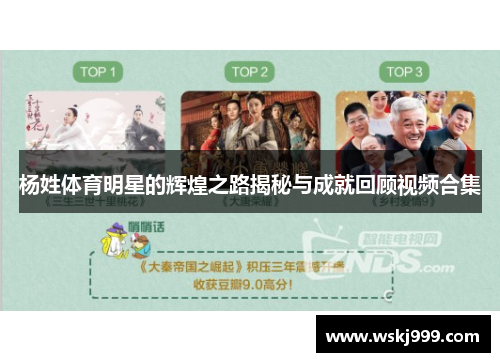 杨姓体育明星的辉煌之路揭秘与成就回顾视频合集